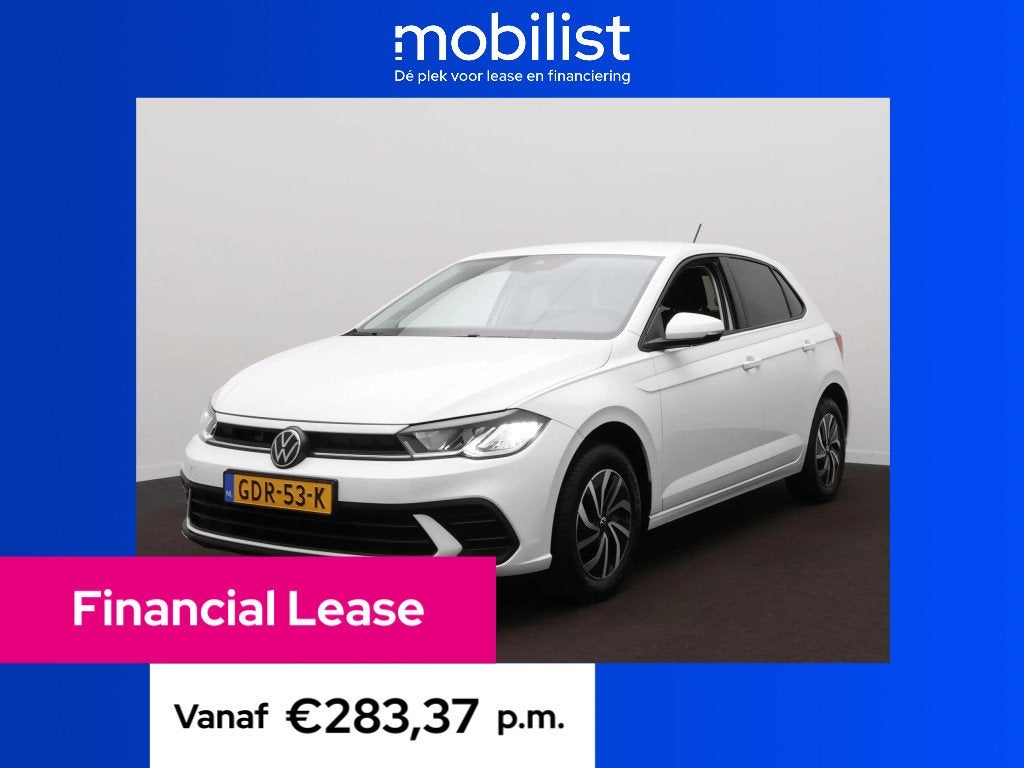 Volkswagen Polo 1.0 TSI Life Edition (bj 2024, automaat), Gebruikt, 95 pk, Wit, Origineel Nederlands