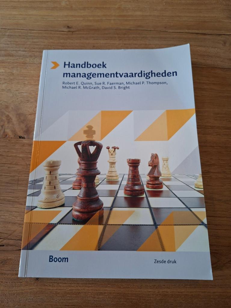 Robert E. Quinn - Handboek managementvaardigheden, Boeken, Ophalen of Verzenden, Zo goed als nieuw, Robert E. Quinn; David S. Bright; Sue R. Faerman; Michale P. ...