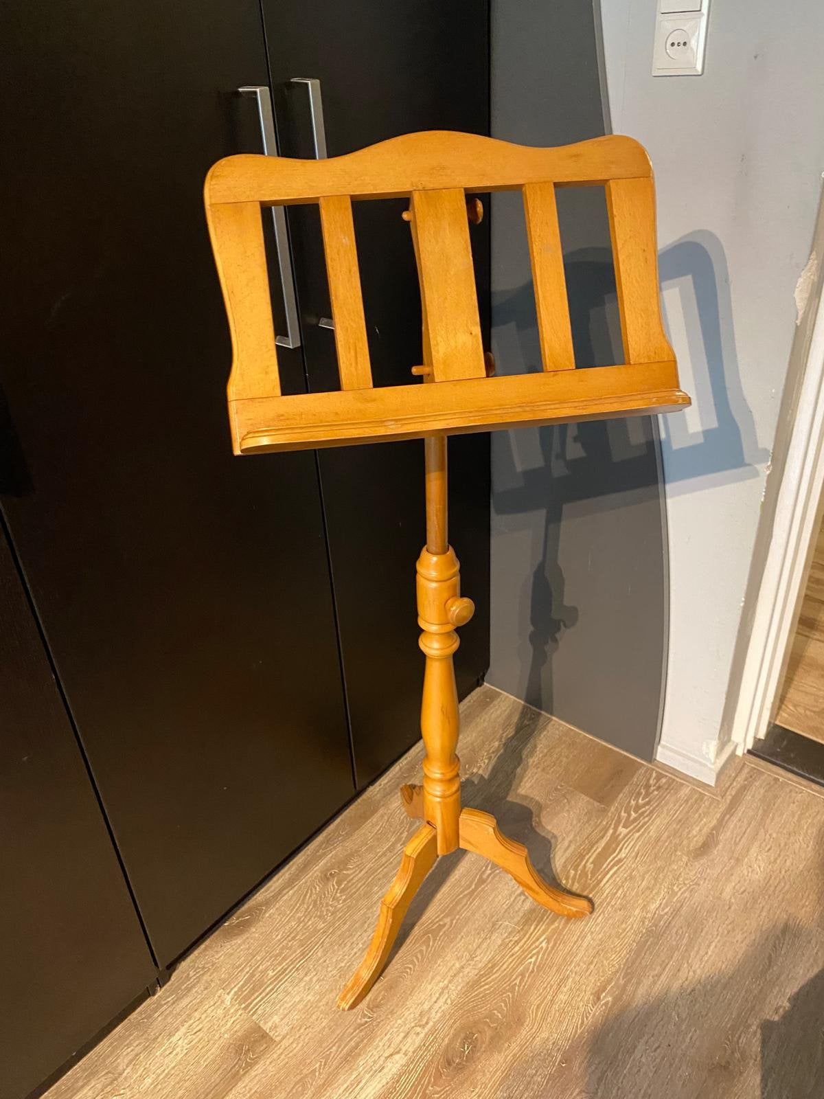 Houten muziekstandaard, Muziek en Instrumenten, Standaards, Ophalen, Zo goed als nieuw