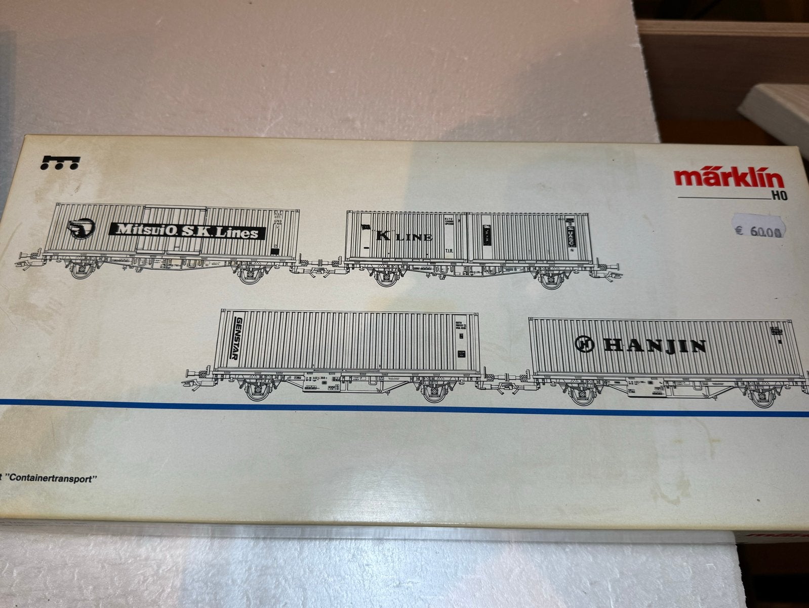 Märklin 4515 Containerwagens DB H0, Wisselstroom, Wagon, Ophalen of Verzenden, Zo goed als nieuw