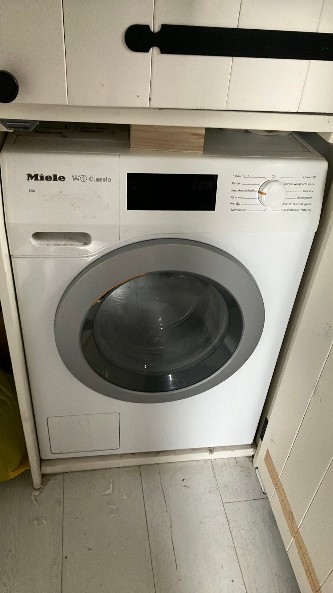 Miele wasmachine en  eventueel Miele droger, 1200 tot 1600 toeren, Gebruikt, Ophalen of Verzenden, Voorlader