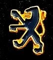 Peugeot pin- klein blauw gelakt, Verzamelen, Verzenden, Nieuw, Transport, Speldje of Pin