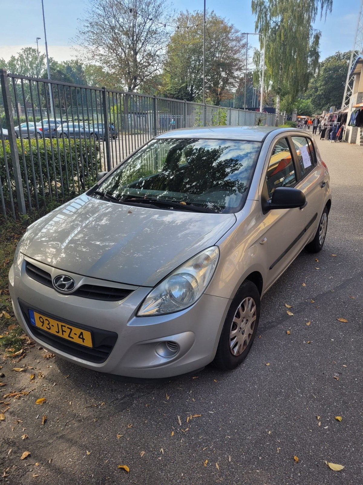 Hyundai i20 1.2 5-DRS 2009 Grijs, 450 kg, 31 €/maand, 4 cilinders, Origineel Nederlands