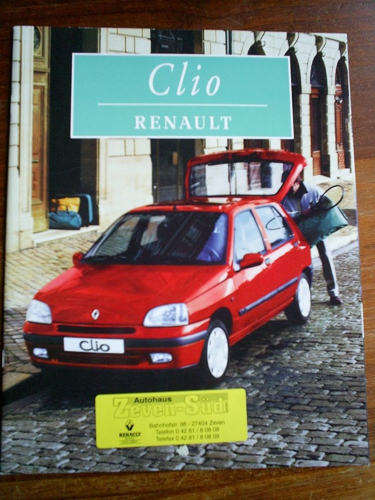 Renault Clio o.a. RTi / RSi 11 / 1996 40 pag., Ophalen of Verzenden, Zo goed als nieuw, Renault
