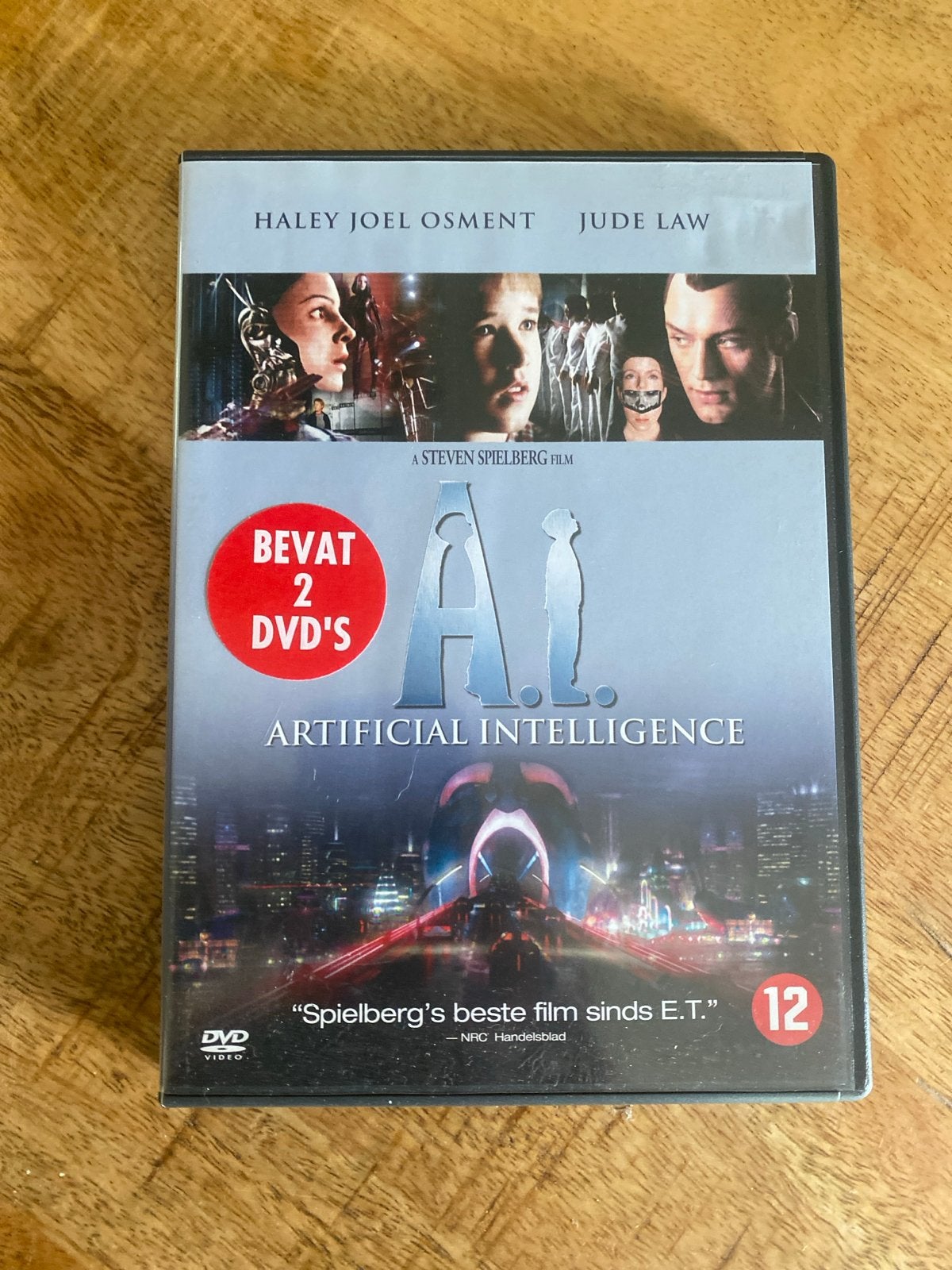 A.I. Artificial Intelligence (2 DVD's) - Steven Spielberg, Nederlands, Ophalen of Verzenden, Zo goed als nieuw, Science Fiction