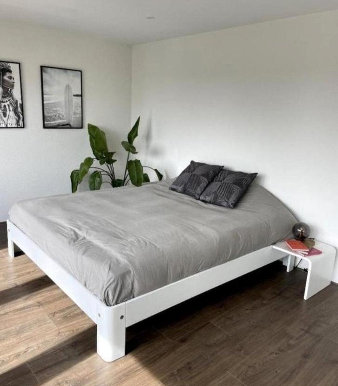 Auping bed 180x200 wit met verstelbaar BEZORGEN MOGELIJK, Gebruikt, Wit, Tweepersoons, Ophalen of Verzenden