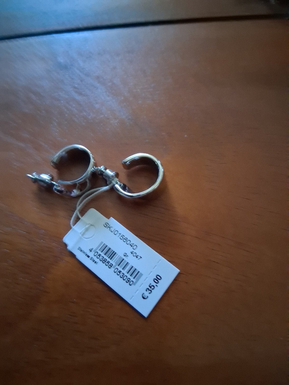 Stalen Oorbellen - Nieuw met label, Ophalen, Nieuw, Zilver, Overige materialen