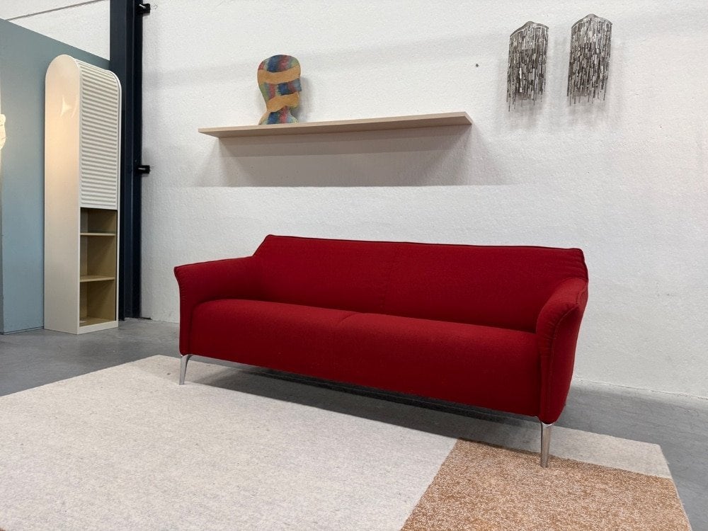 Leolux Mayon 3 Zits Bank Rood wolstof Design 198