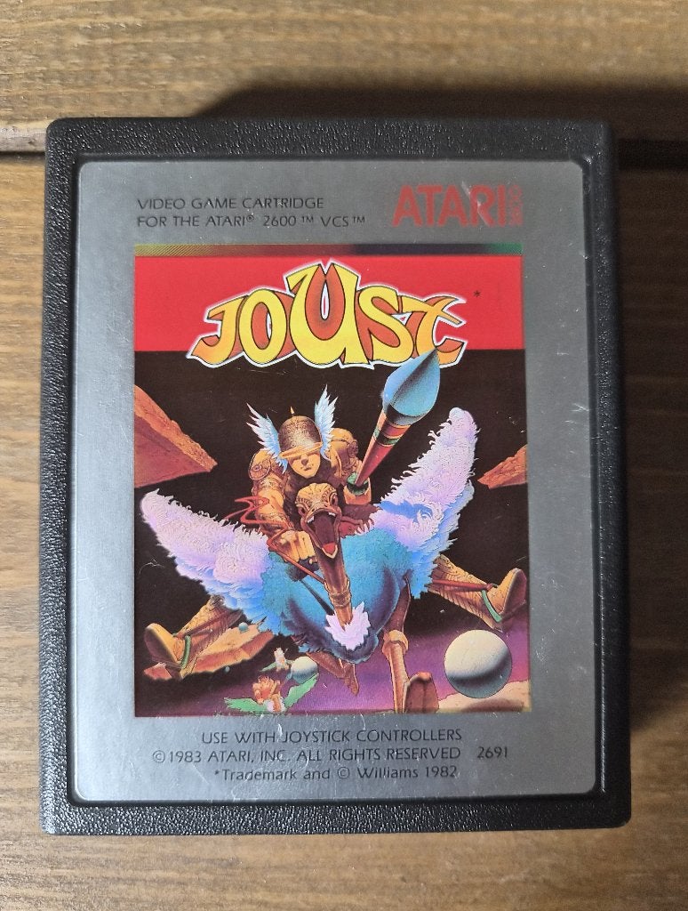 Joust / atari 2600 game / werkend, Spelcomputers en Games, Avontuur en Actie, Gebruikt, 1 speler, Ophalen of Verzenden