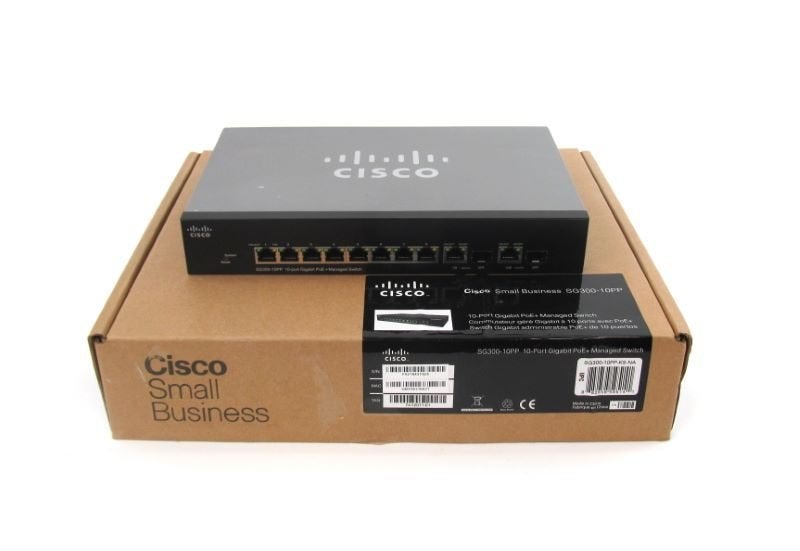 Cisco SG300-10  Managed Switches  zonder ventilator, Ophalen, Gebruikt, Cisco