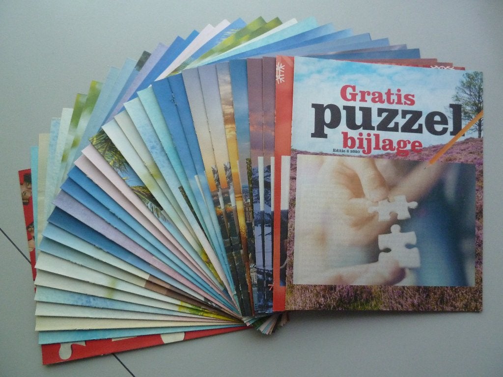 30 x de Story puzzel bijlage, Ophalen of Verzenden, 500 t/m 1500 stukjes, Puzzelboek