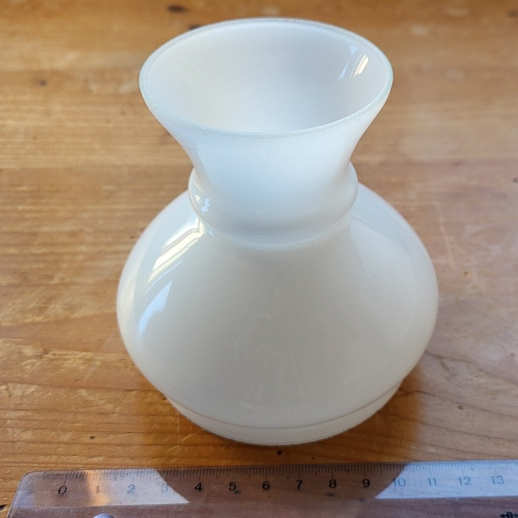 mini retro Glaskap melkwitte glazen lampenkap lamp kap, Ophalen of Verzenden, Nieuw