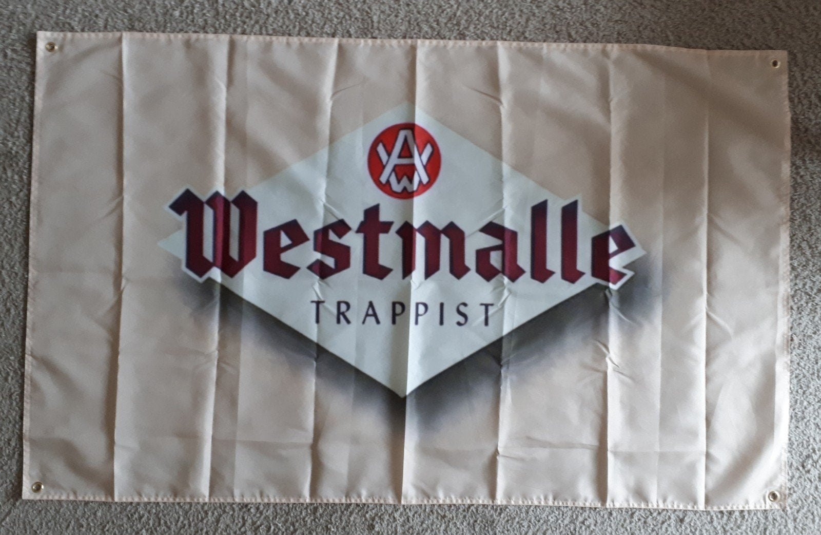 Westmalle 90x150 cm Reclame Vlag, Verzenden, Nieuw, Reclamebord, Plaat of Schild, Overige merken