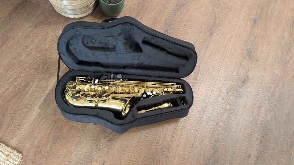 Startone SAS-75 Altsaxofoon, Ophalen of Verzenden, Zo goed als nieuw, Alt, Met koffer