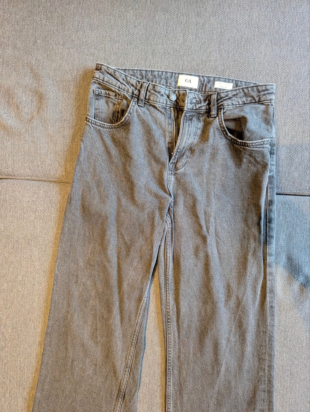 C&A Baggy Fit Jeans - Maat 38 EUR / 40 FR, Ophalen of Verzenden, Zo goed als nieuw, W30 - W32 (confectie 38/40), Grijs