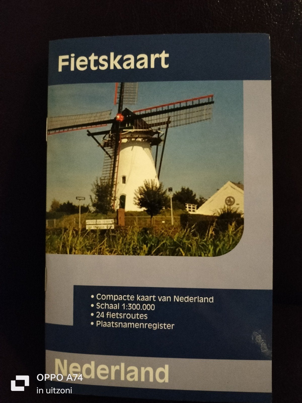 Fietskaart Nederland - Compacte kaart met 24 routes, 2000 tot heden, Ophalen of Verzenden, Nederland, Landkaart