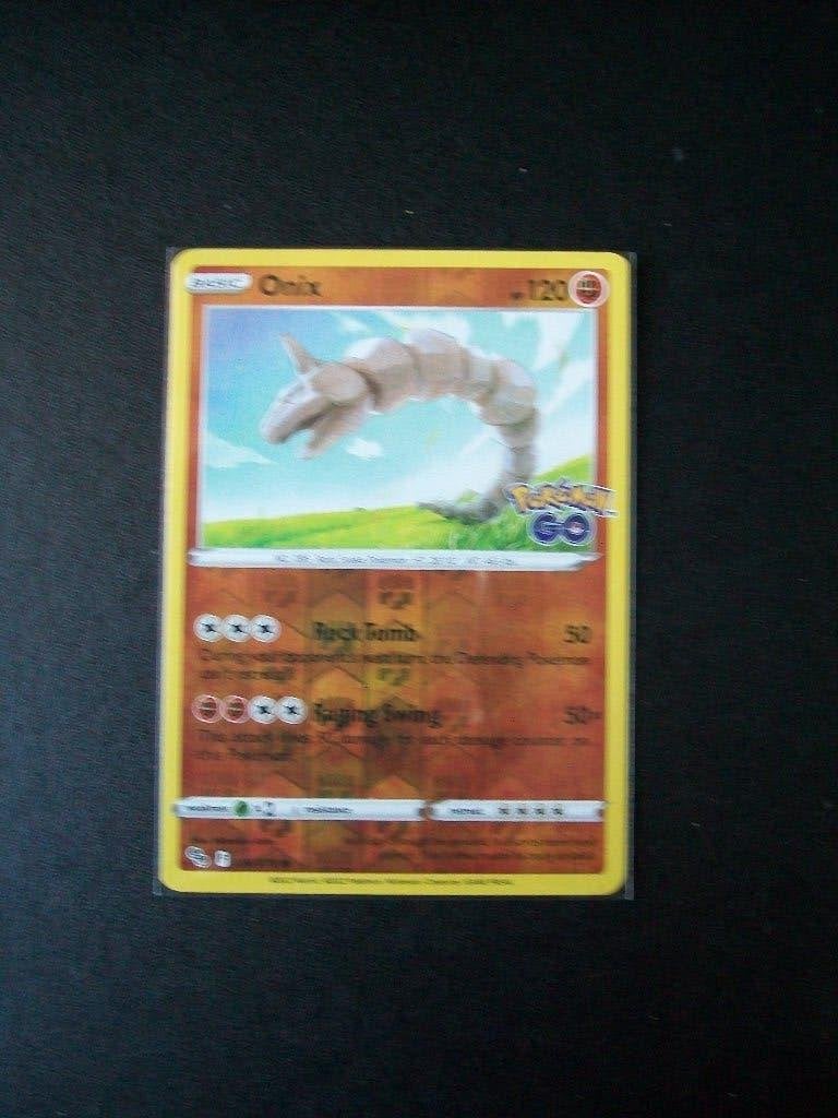 2902: Nieuwe Pokemon GO kaart holofoil ONIX HP 120 (036/078), Verzenden, Nieuw, Losse kaart, Foil