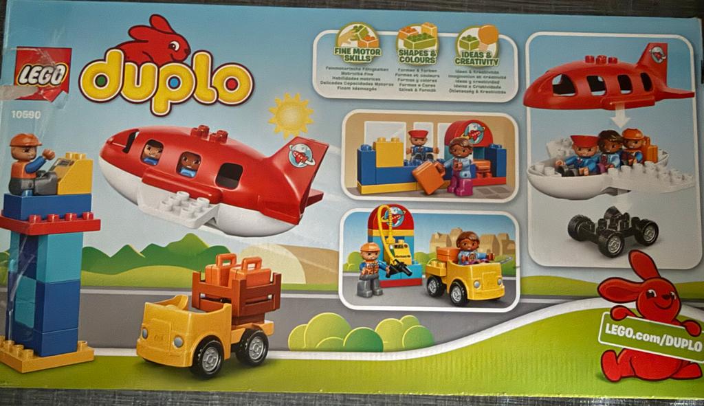LEGO Duplo Vliegtuig en Luchthaven Set 10590, Gebruikt, Ophalen of Verzenden, Compleet, Duplo
