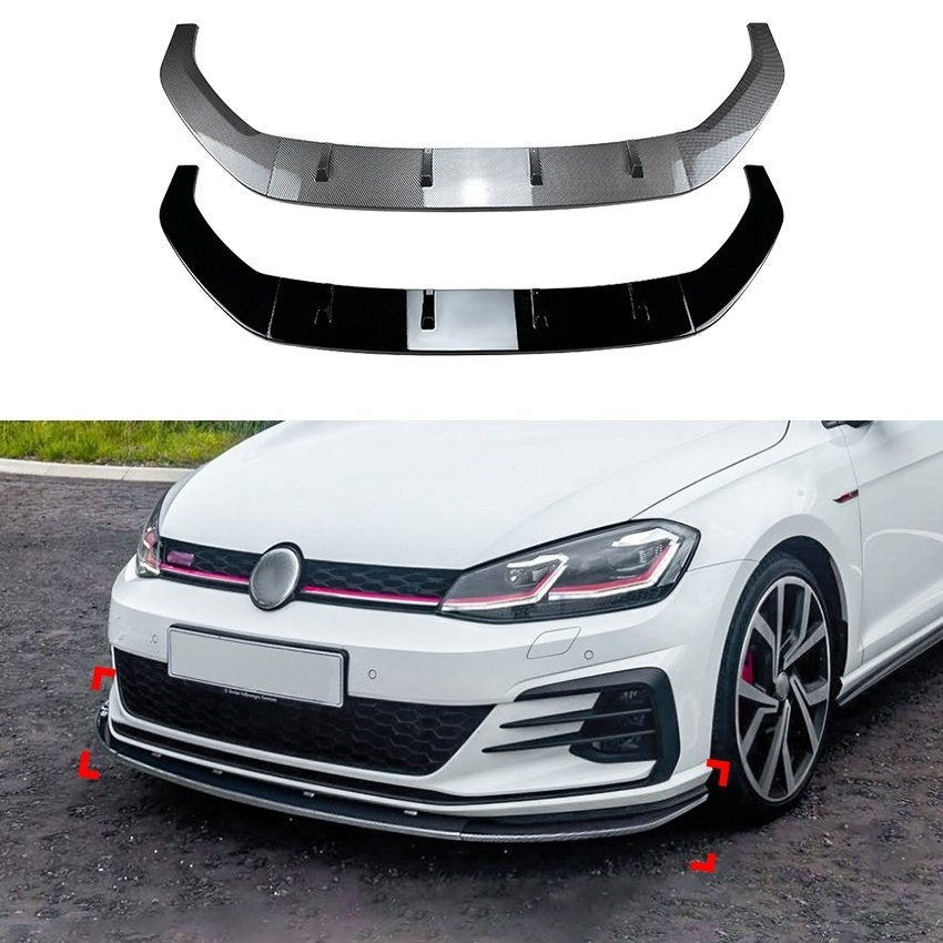 Front Splitter Volkswagen Golf 7.5 GTI R R-Line INCL MONTAGE, Ophalen