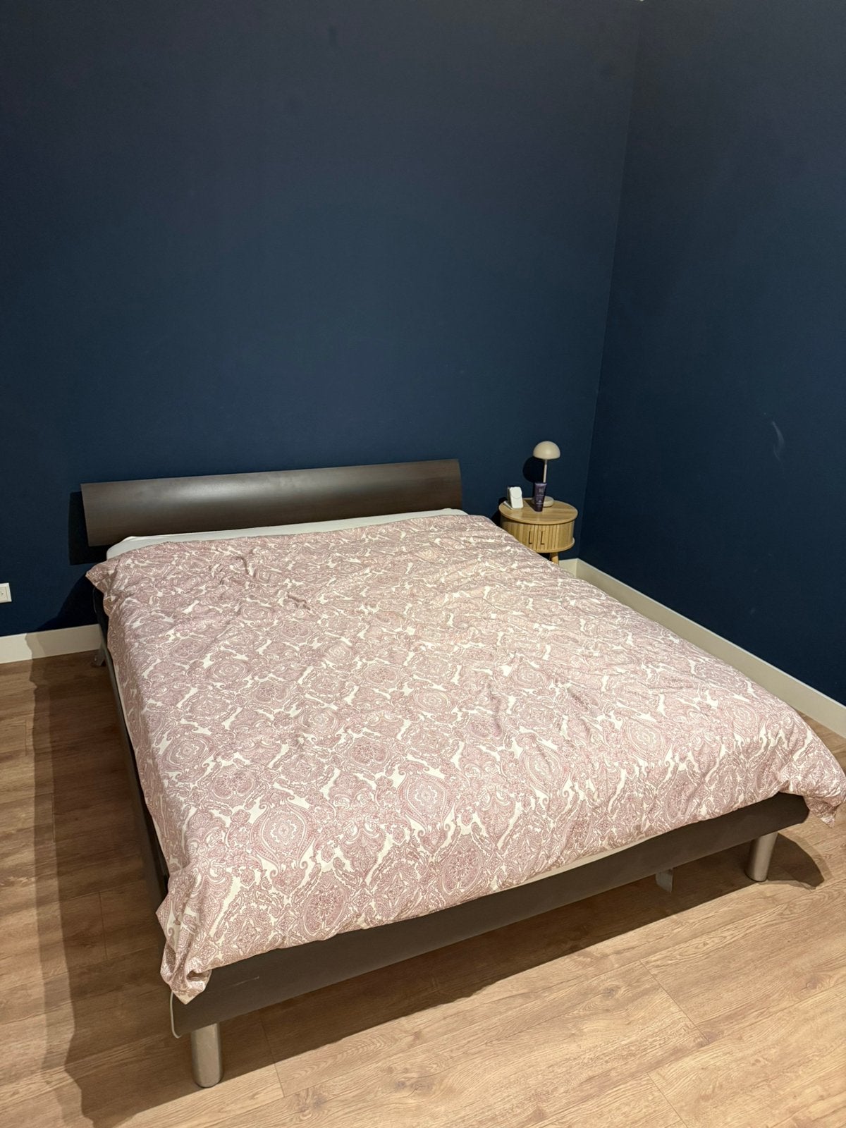Bed 160*200 cm, Ophalen, Gebruikt, Bruin, Tweepersoons