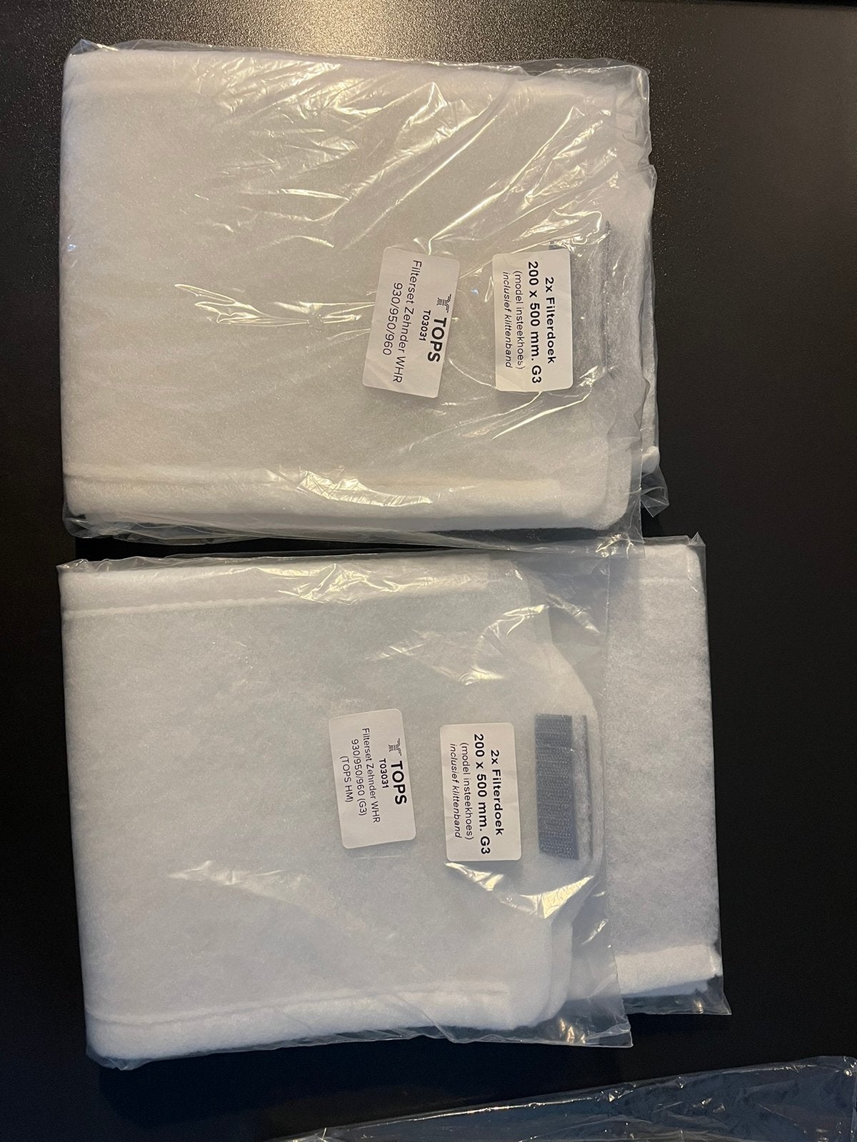 2x set Filterdoek WTW systeem, Ophalen of Verzenden, Nieuw, Ventilator en Afzuiger