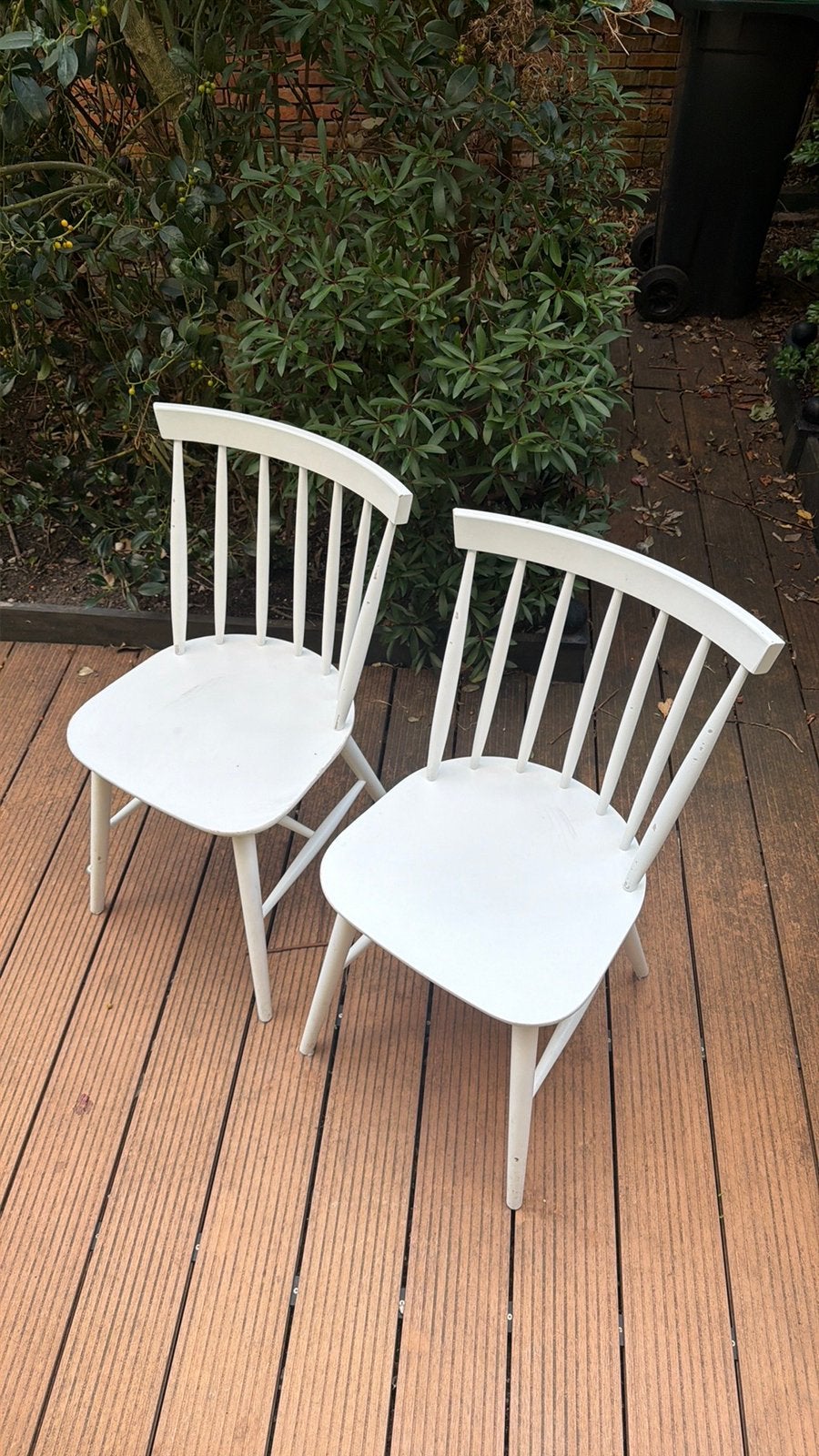 Eetkamer stoelen, Ophalen, Gebruikt, Twee, Wit