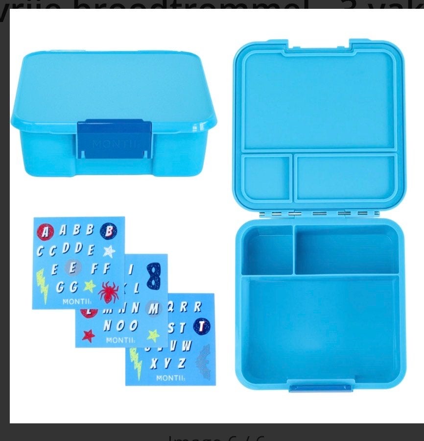 Montii Bento 3 vaks Lekvrije lunchbox NIEUW in de verpakking, Ophalen of Verzenden, Nieuw