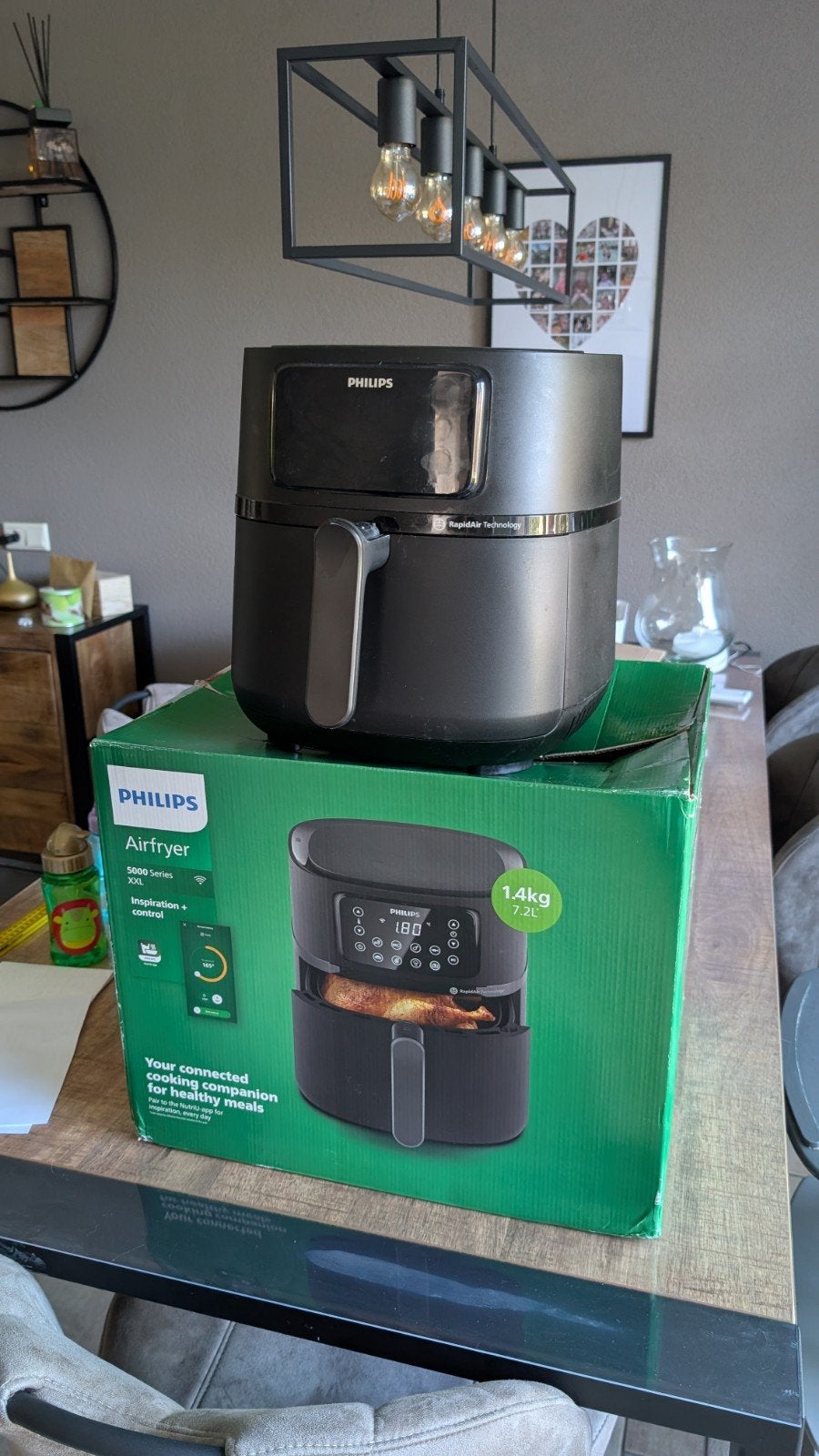 Philips Airfryer 5000 series XXL - Zo goed als nieuw, Ophalen of Verzenden, Zo goed als nieuw, Airfryer XXL, 1500 gram of meer