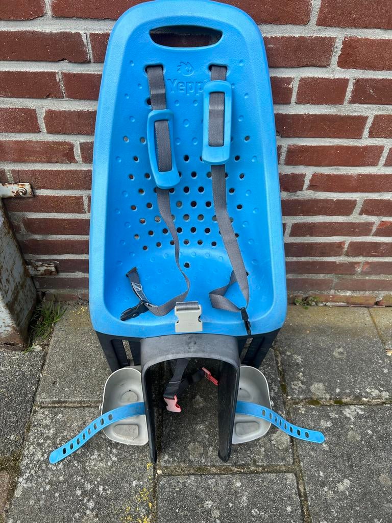 Yepp Achterzitje Blauw - Comfortabel en Veilig, Ophalen, Achterzitje, 9 t/m 36 kg, Gebruikt