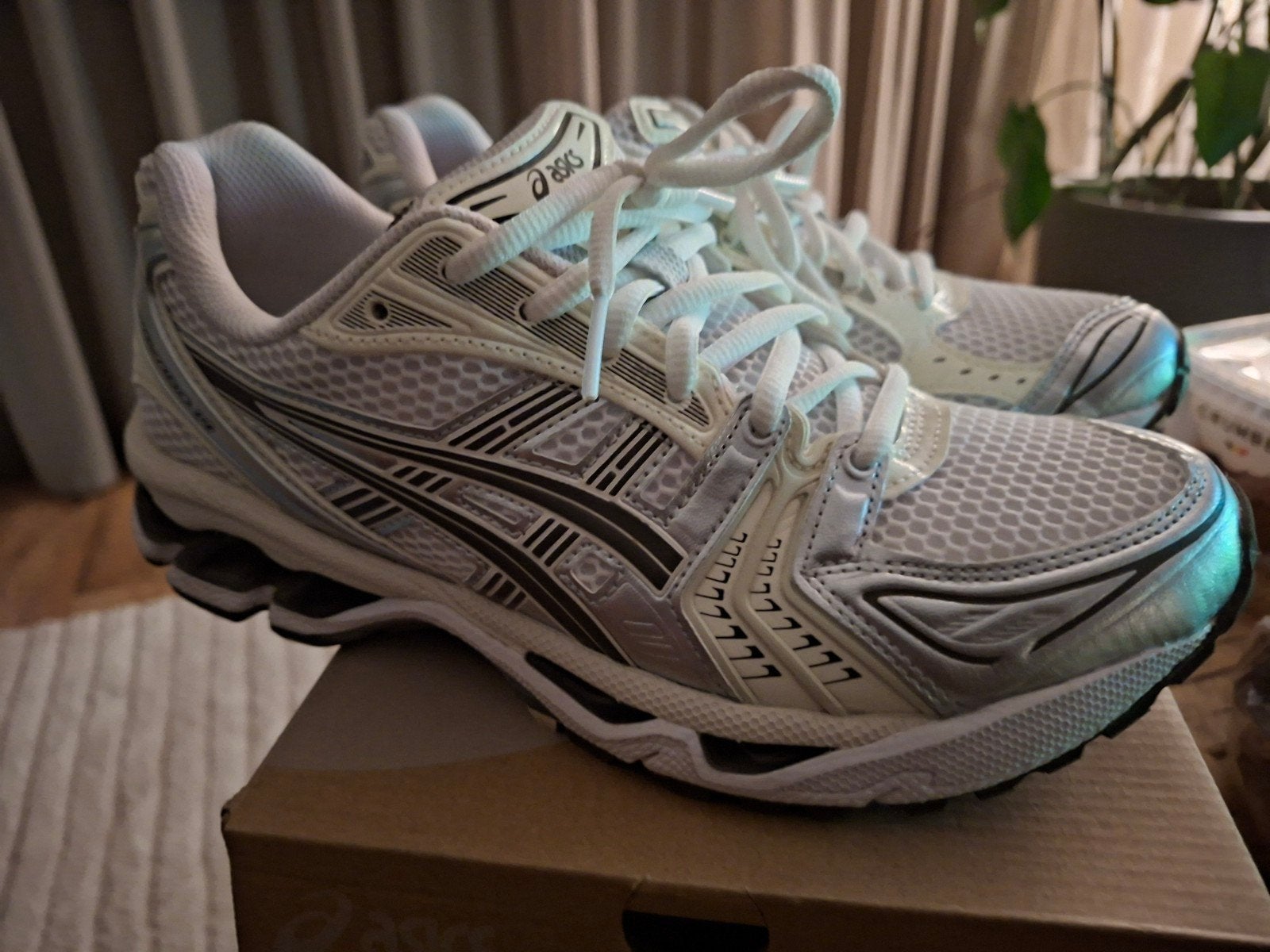 ASICS GEL-KAYANO 14 Sneakers - Wit/Ivoor, Maat 39.5, Wit, Ophalen of Verzenden, ASICS, Sneakers of Gympen