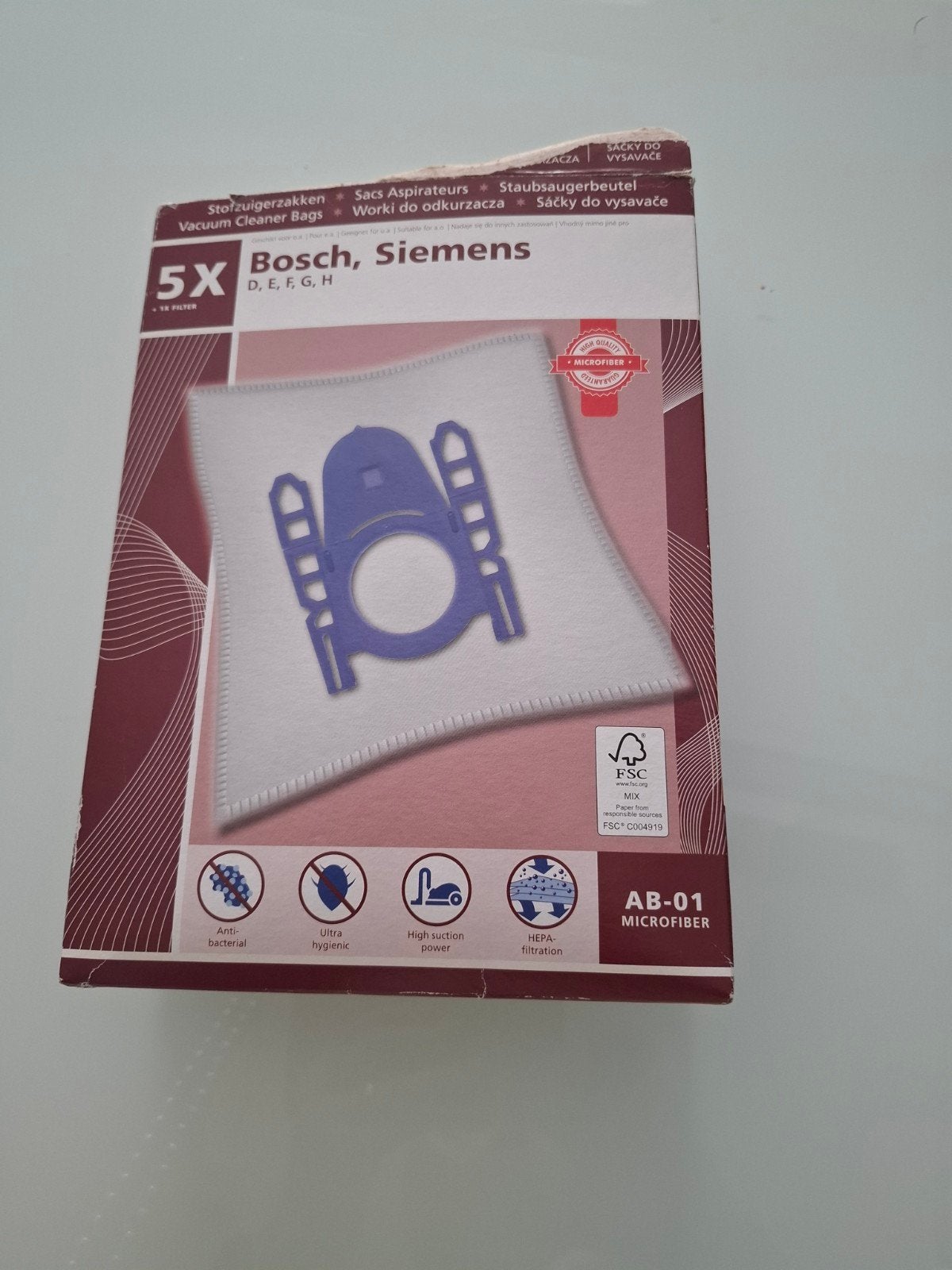 Stofzuigerzakken Microfiber voor Bosch Siemens (5 stuks), Stofzak, Bosch, Nieuw, Ophalen of Verzenden