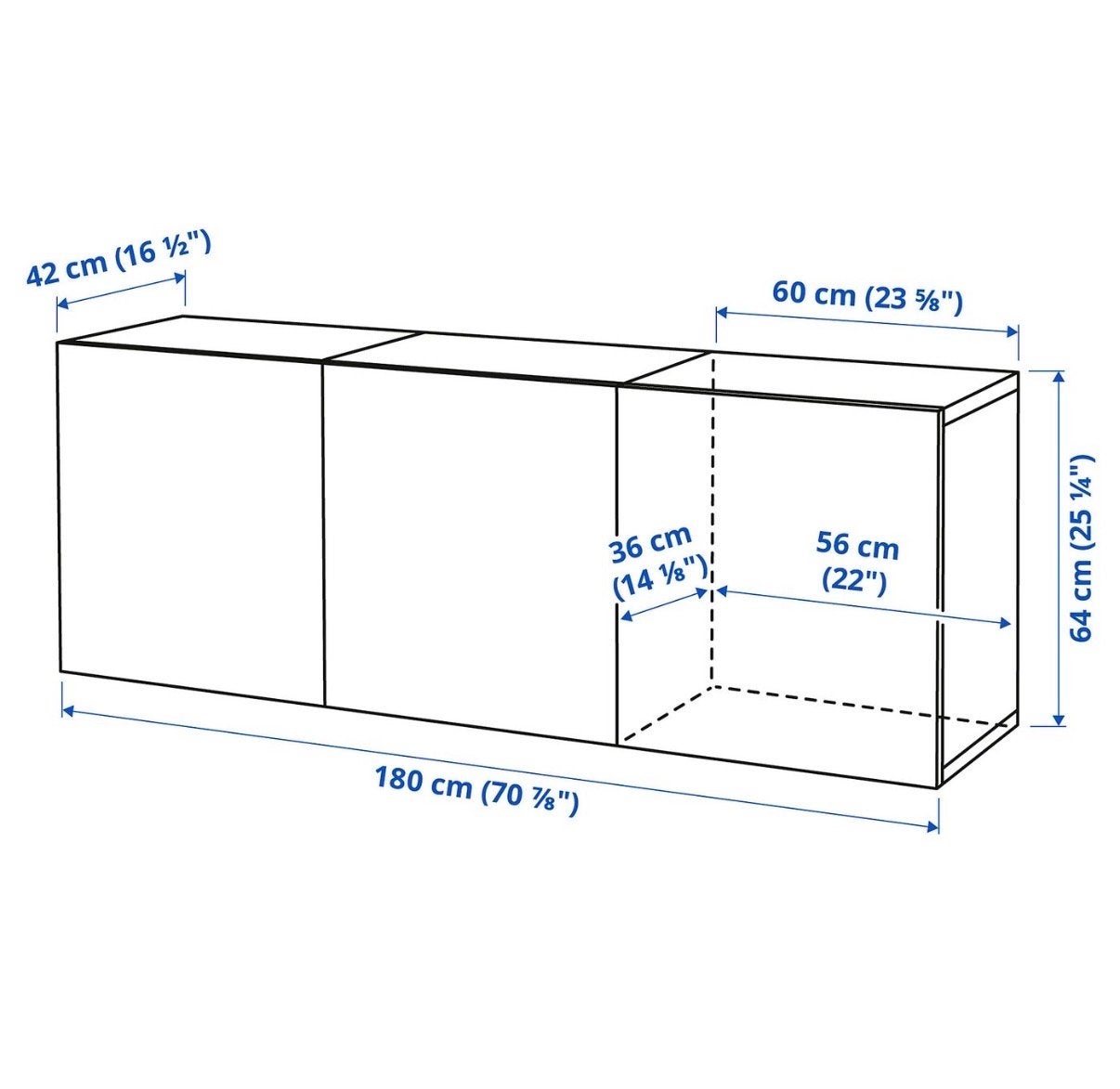Nieuw doos;IKEA BESTÅ Kastcombinatie Wand Wit/Pipmakare Wit, Ophalen, Nieuw