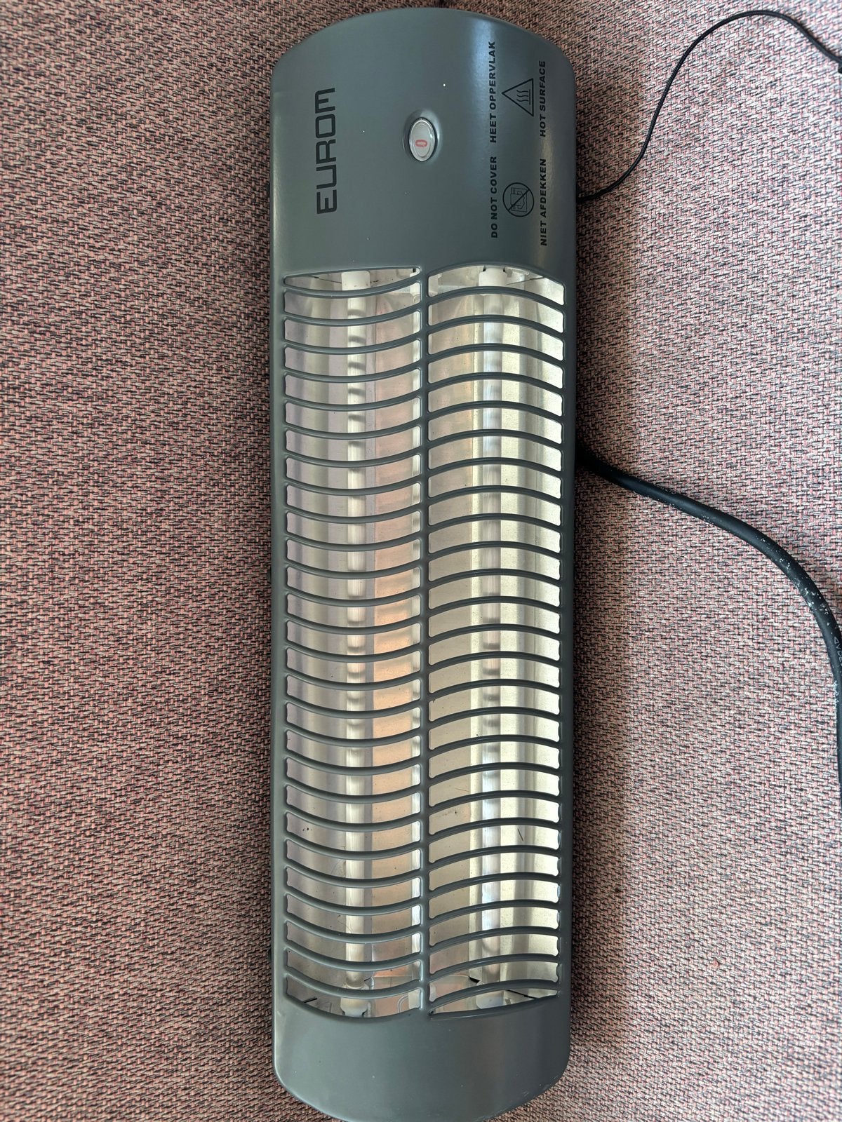 Eurom Q-Time 1500 Terrasverwarmer - Elektrisch, Elektrisch, Ophalen of Verzenden, Zo goed als nieuw, Waterbestendig
