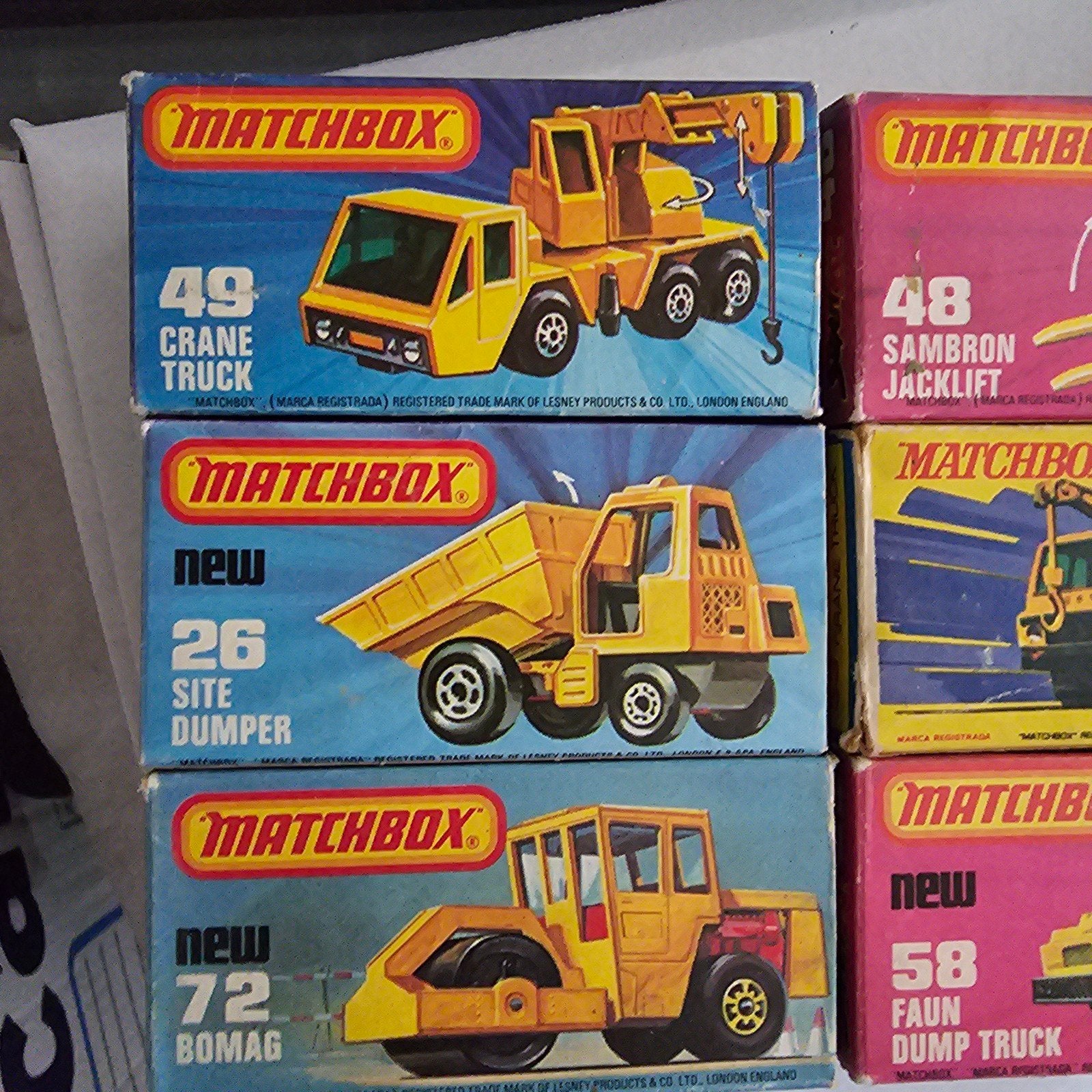 Matchbox auto's nieuw in doos - diverse modellen, Nieuw, Ophalen of Verzenden, Matchbox, Lesney Products & Co. Ltd., London, England
