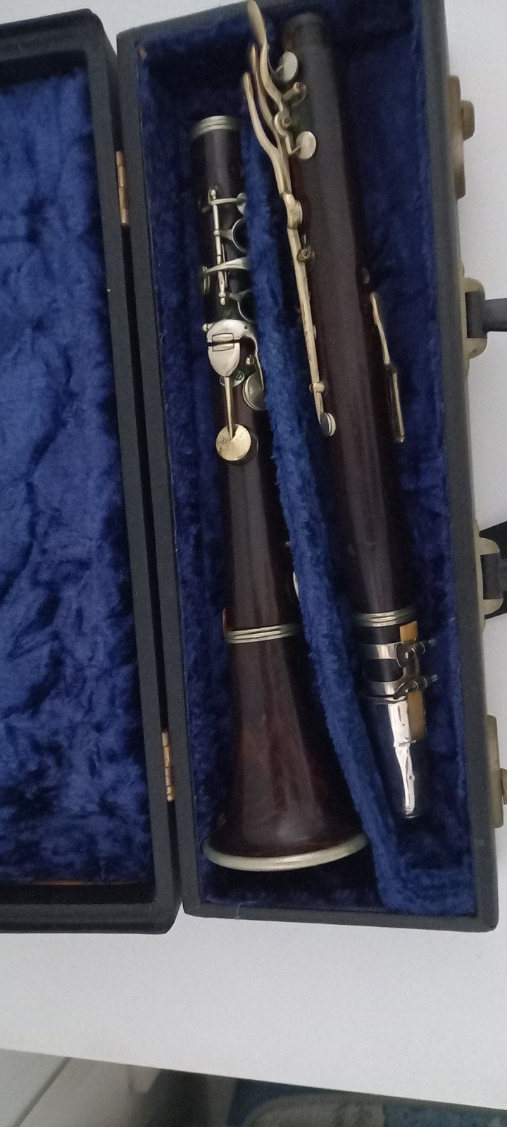 Vintage klarinet met koffer - Goede staat, Bes-klarinet, Gebruikt, Ophalen of Verzenden, Met koffer