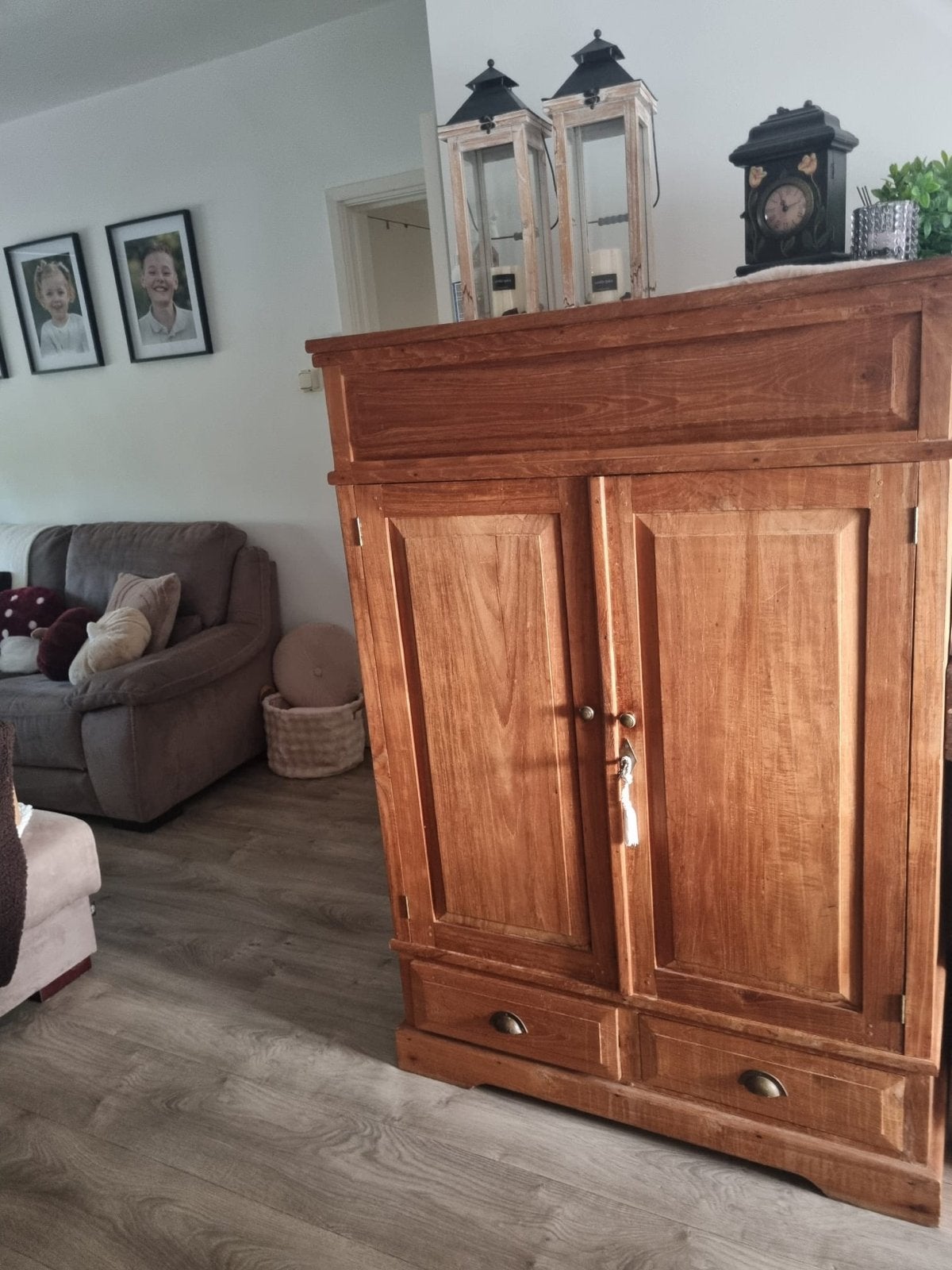 Houten Kast - 150 cm hoog, 67 cm breed, Ophalen, Gebruikt, 50 tot 100 cm, 150 tot 200 cm