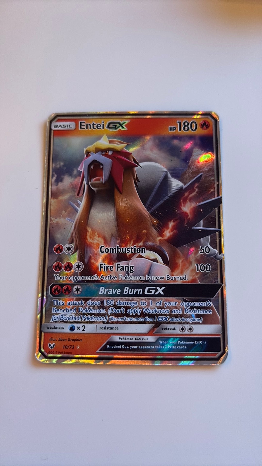 Entei pokémon kaart, Ophalen, Gebruikt, Losse kaart