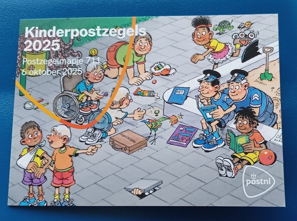 Postzegelmapje 711 - Kinderpostzegels 2025 Jan van Haasteren, Postzegels en Munten, Verzenden, Na 1940, Postfris