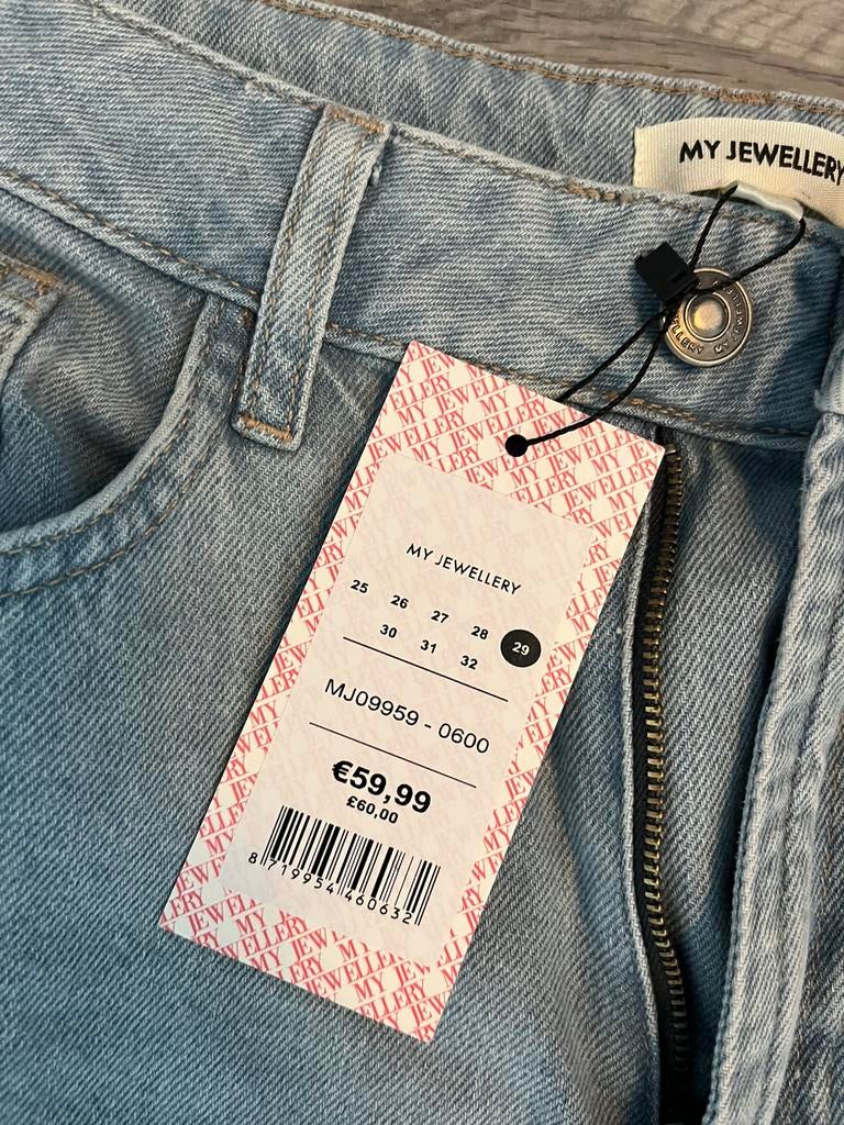 Nieuwe My Jewellery Cargo Jeans - Lichtblauw, Maat 29, Maat 38/40 (M), Blauw, Nieuw, Ophalen of Verzenden