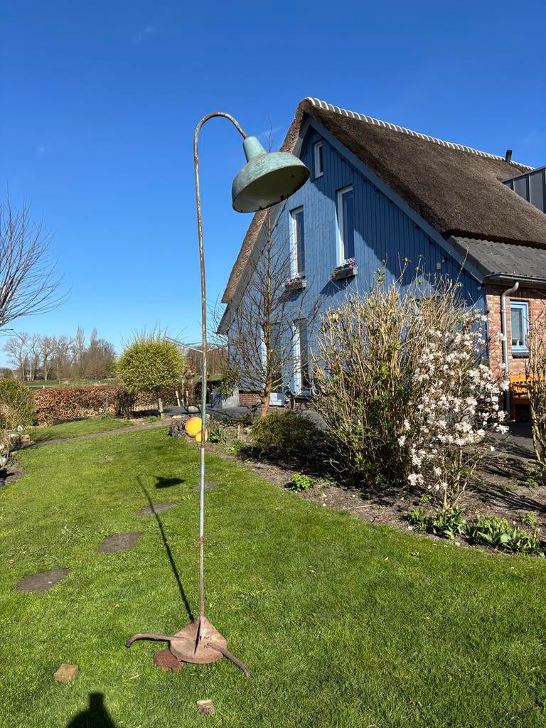 Oude antieke lantaarnpaal met E27 fitting, Antiek en Kunst, Ophalen