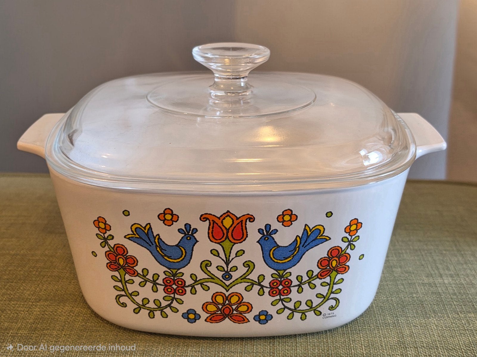 Vintage Corning Ware schaal 'Spice of Life', Ophalen of Verzenden