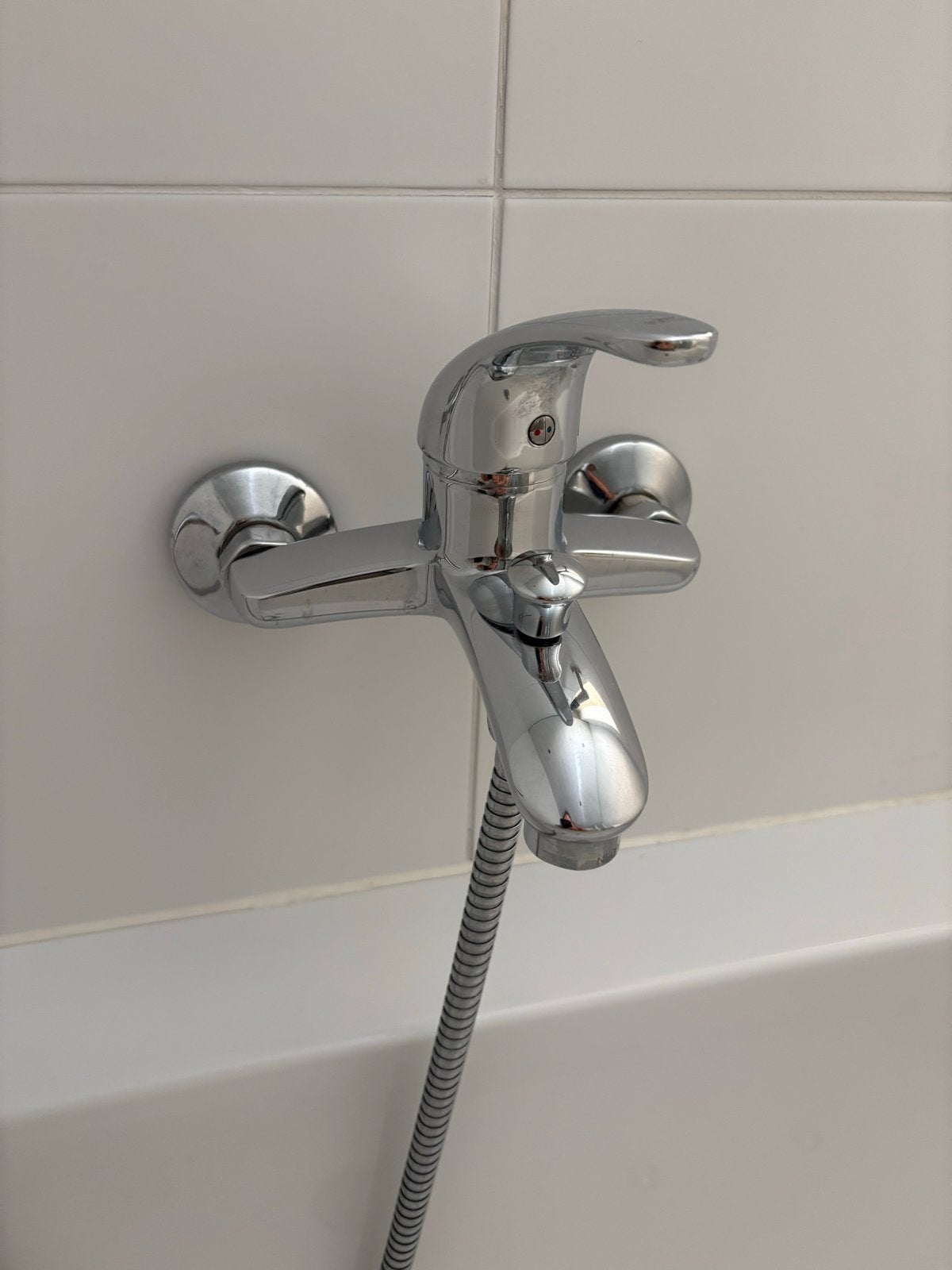 Badmengkraan Venlo met handdouche, Ophalen of Verzenden, Zo goed als nieuw, Chroom, Kraan