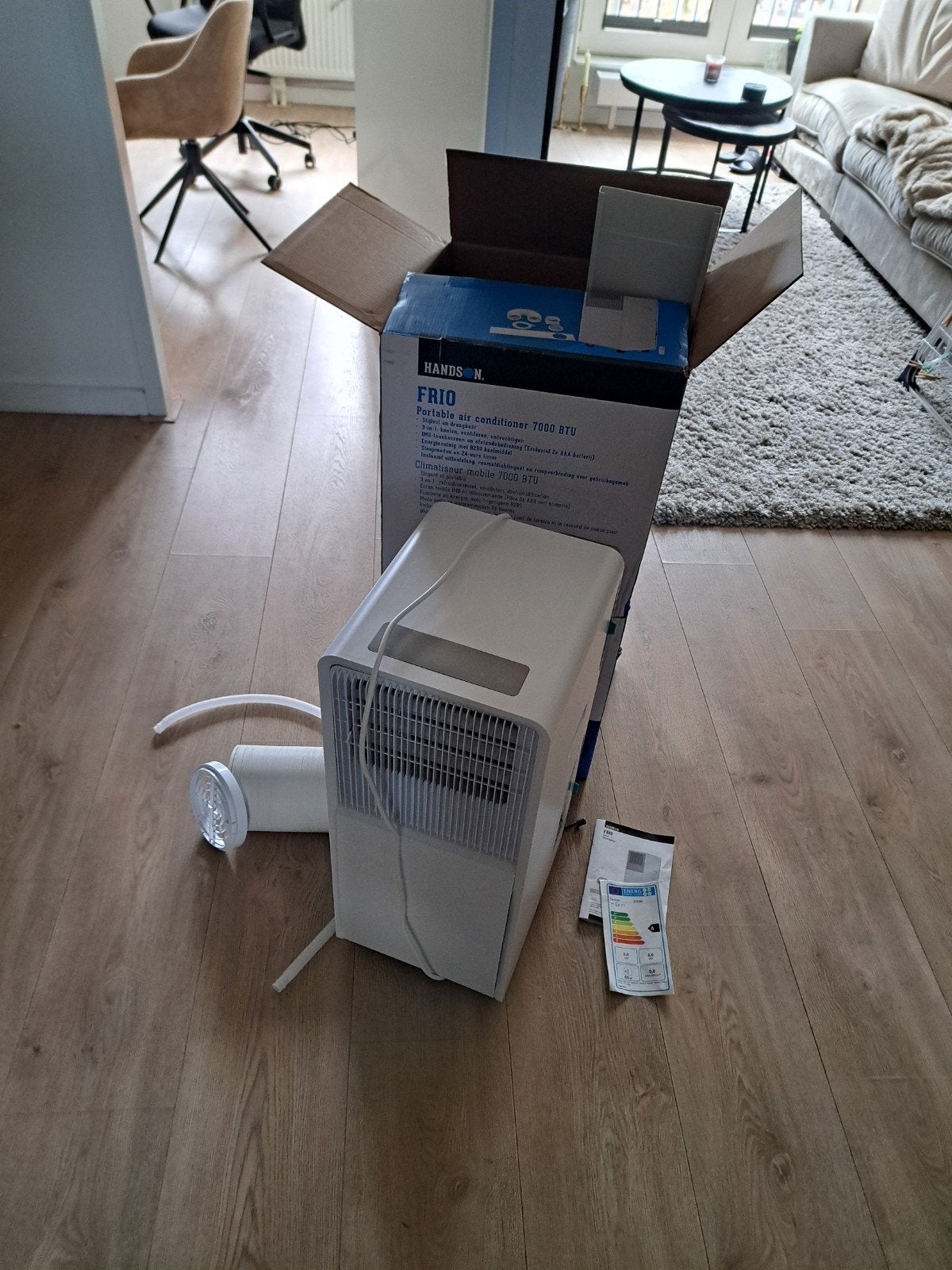 Frio Mobiele Airco 7000 BTU - Nieuw in doos, Timer, Minder dan 60 m³, Nieuw, 3 snelheden of meer