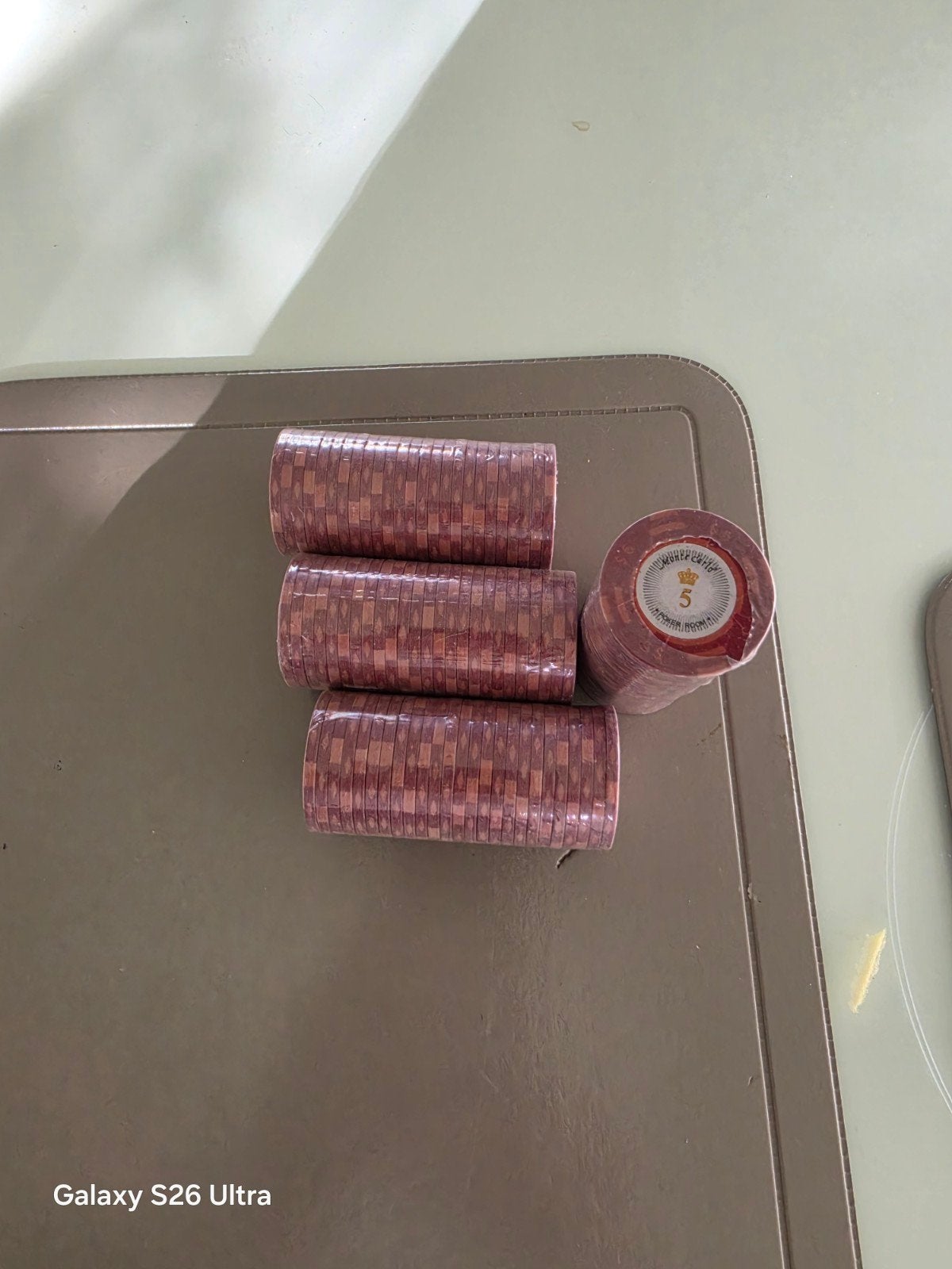 poker chips 5 euro, Hobby en Vrije tijd, Ophalen, Nieuw