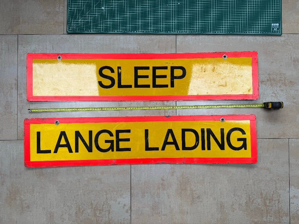 Militair Gevaarbord 'SLEEP''  'LANGE LADING', Verzenden, Landmacht, Nederland