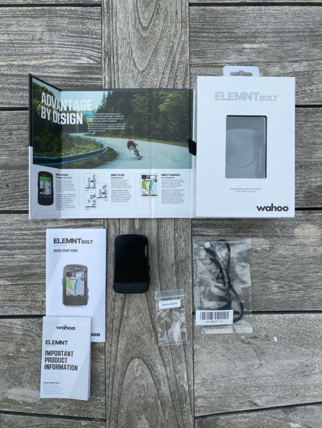 Wahoo ELEMNT BOLT V2 GPS Fietscomputer, Fietsen en Brommers, Fietsaccessoires | Fietscomputers, Ophalen, Draadloos, Zo goed als nieuw
