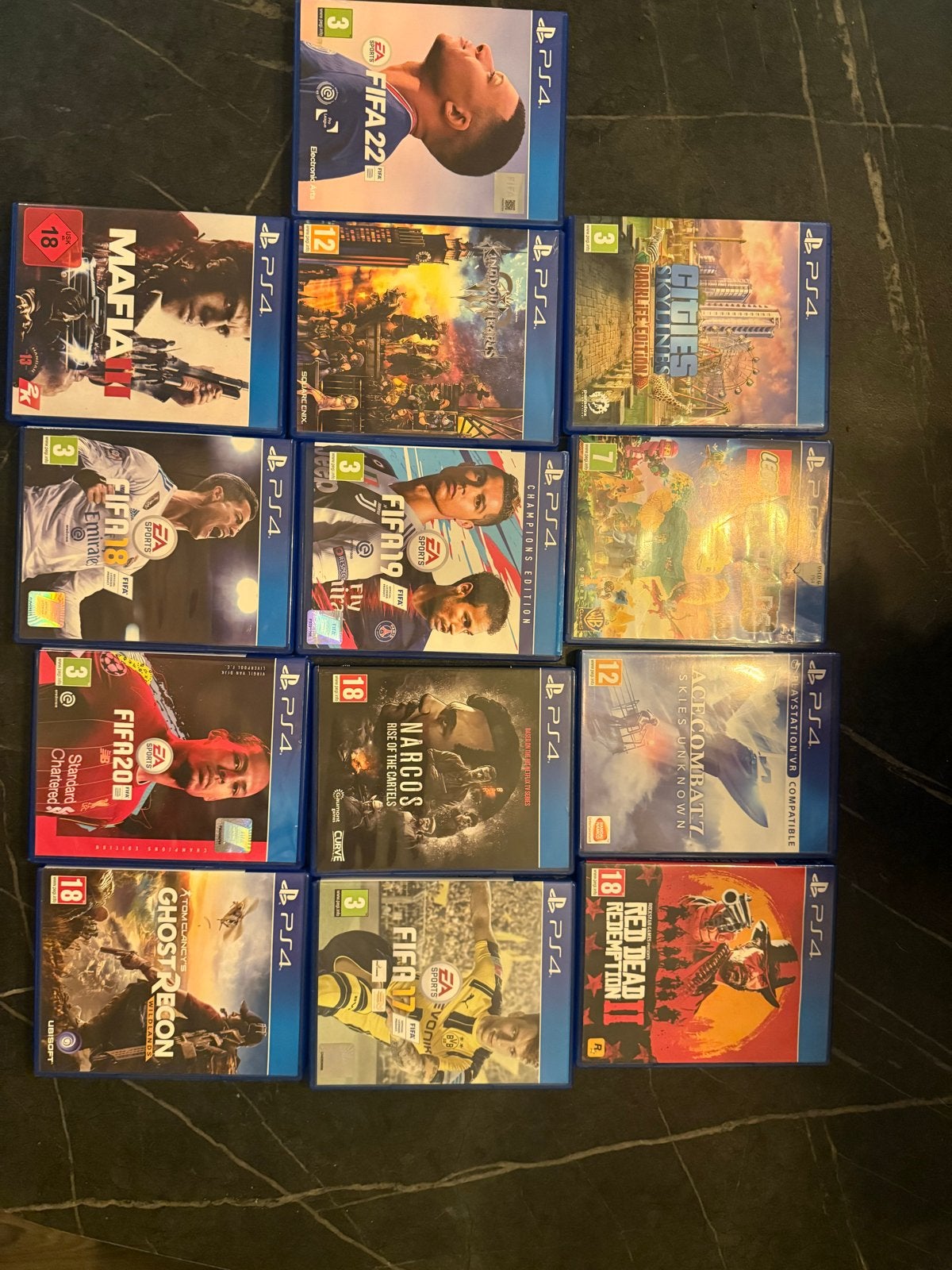 Grote collectie PS4 games: FIFA, Mafia, Red Dead Redemption, Spelcomputers en Games, Ophalen, Gebruikt, Overige genres