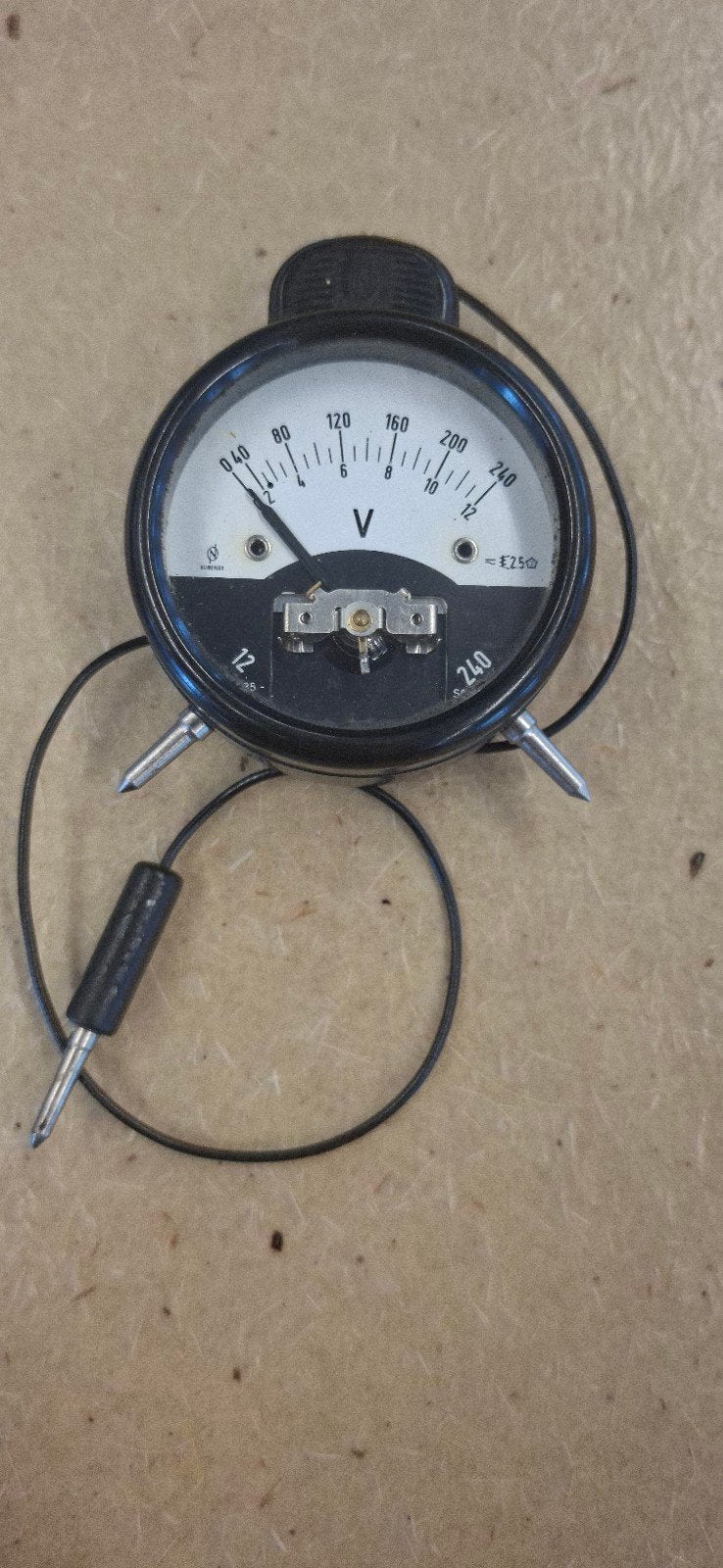 Zakvoltmeter Neuberger ZGN - Vintage Voltmeter, Ophalen of Verzenden, Zo goed als nieuw, Overige typen, Overige merken