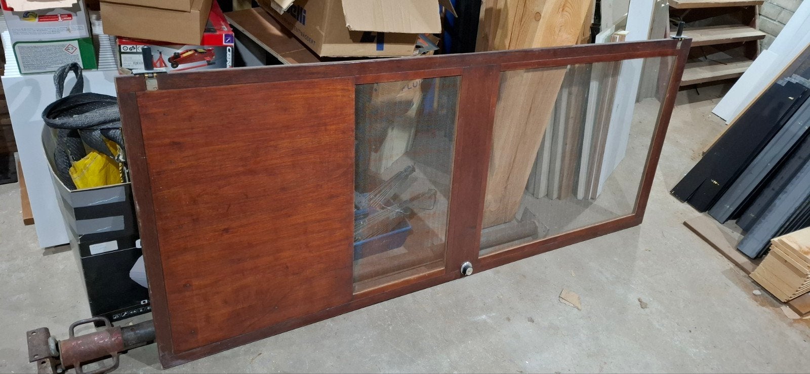 Hordeur met salondeurscharnier - 207cm x 84.5cm, Doe-het-zelf en Verbouw, Ophalen, Gebruikt, Hordeur, 200 tot 215 cm