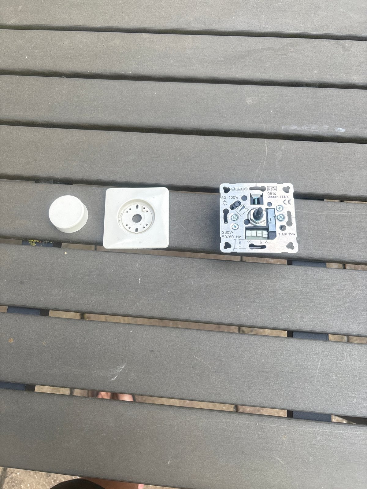 Drespa Dimmer 60-400W met afdekplaat en knop, Ophalen, Gebruikt, Overige merken, Dimmer